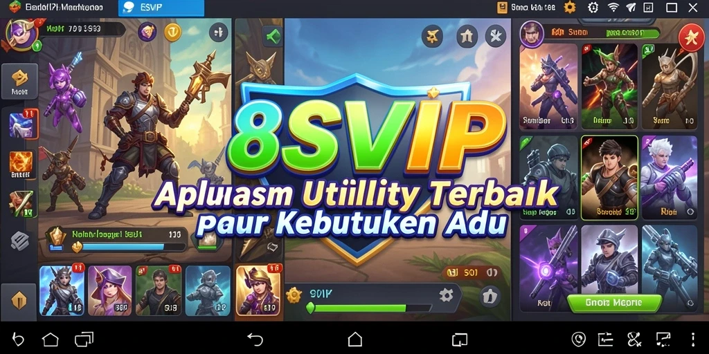 Tampilan utama aplikasi 8SVIP yang intuitif dan efisien.