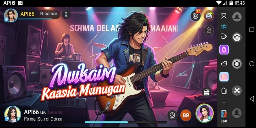 Tampilan gameplay interaktif dari API66 yang memukau.