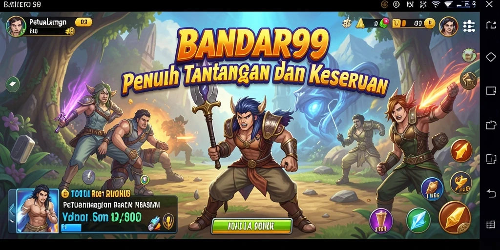 Tampilan menakjubkan dari gameplay petualangan BANDAR99.