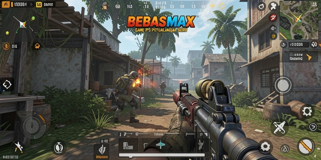 Tampilan menegangkan dari gameplay BEBASMAX yang seru.