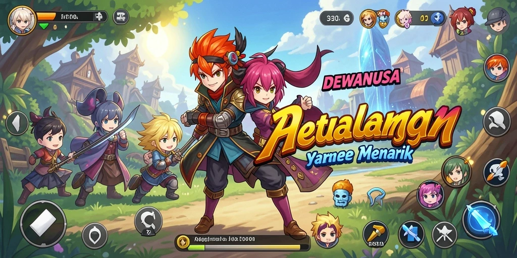 Gameplay seru DEWANUSA dengan karakter Anime yang menarik.