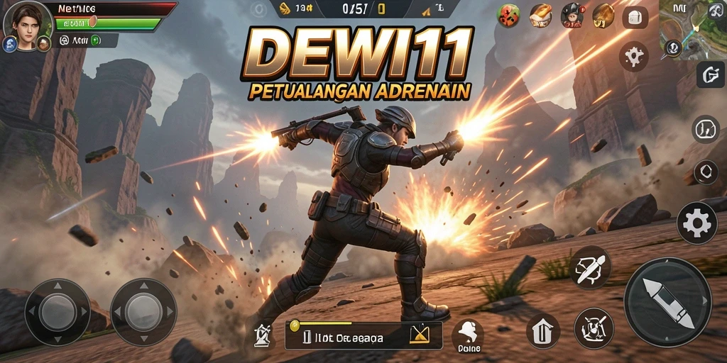 Tampilan gameplay seru DEWI11 yang memacu adrenalin.