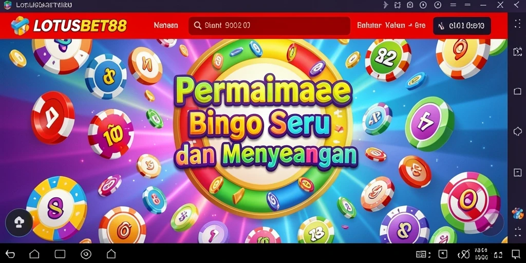 Tampilan gameplay Bingo yang menarik dan interaktif di LOTUSBET88.