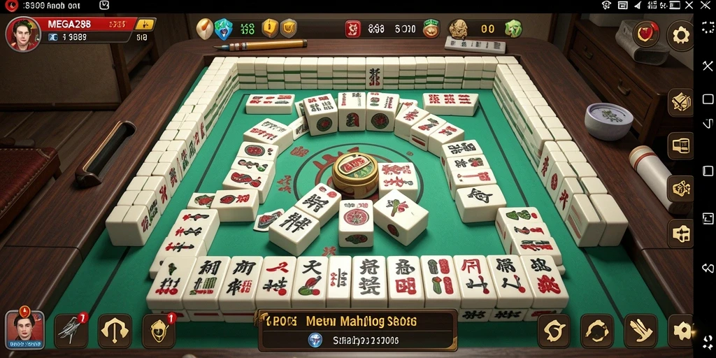 Tampilan gameplay seru dalam permainan Mahjong MEGA288.