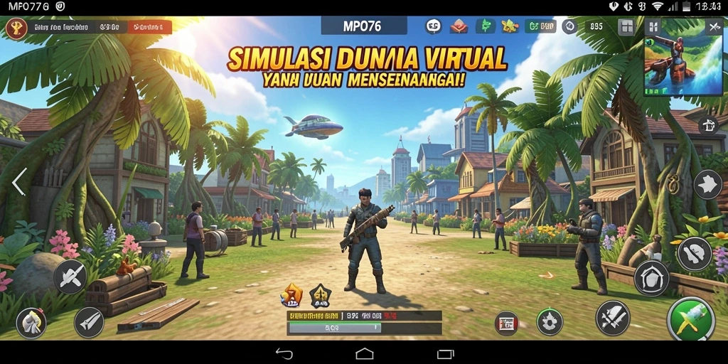 Screenshot MPO76 menampilkan gameplay mendalam dan kreativitas dalam membangun dunia.