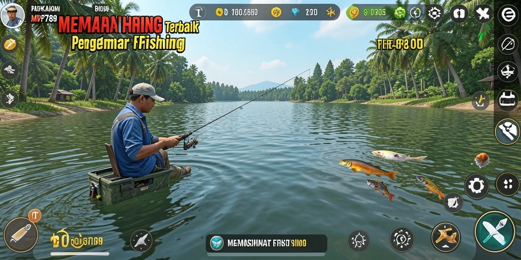 Tangkapan ikan yang menakjubkan dalam gameplay MVP789.