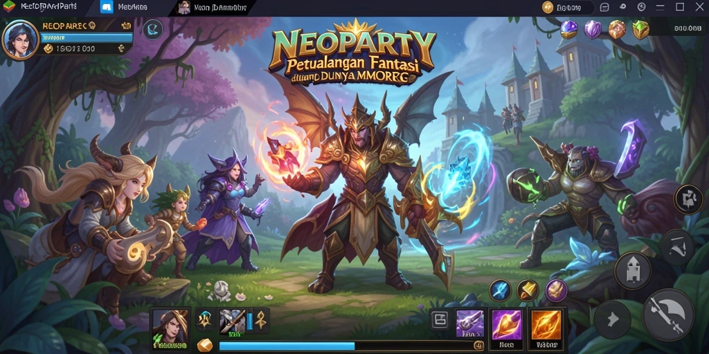 Tampilan gameplay seru dan mendebarkan di NEOPARTY.