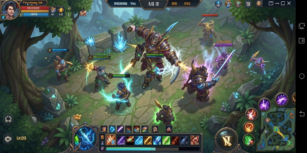Screenshot gameplay NX888 yang menampilkan aksi petualangan seru dalam MMORPG.