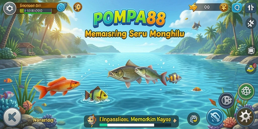 Tampilan gameplay POMPA88 yang mempesona saat memancing.