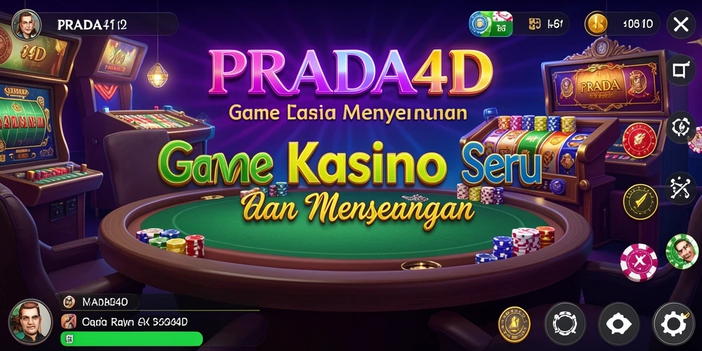 Screenshot utama PRADA4D menampilkan pengalaman bermain kasino yang mengasyikkan.