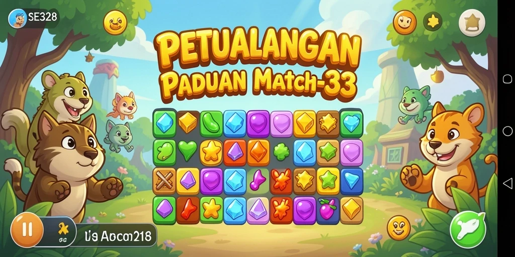 Tampilan utama gameplay SE328 dengan grafis mencolok dan tantangan menarik.