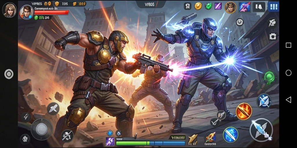 Tampilan mendebarkan dari gameplay utama VIP805 dengan pertempuran seru.
